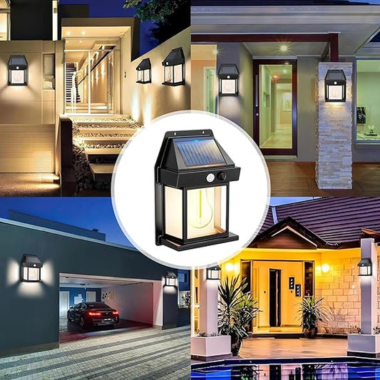 Lot de 2 Appliques Murales Solaires LED